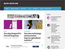 Tablet Screenshot of bloghelpline.com